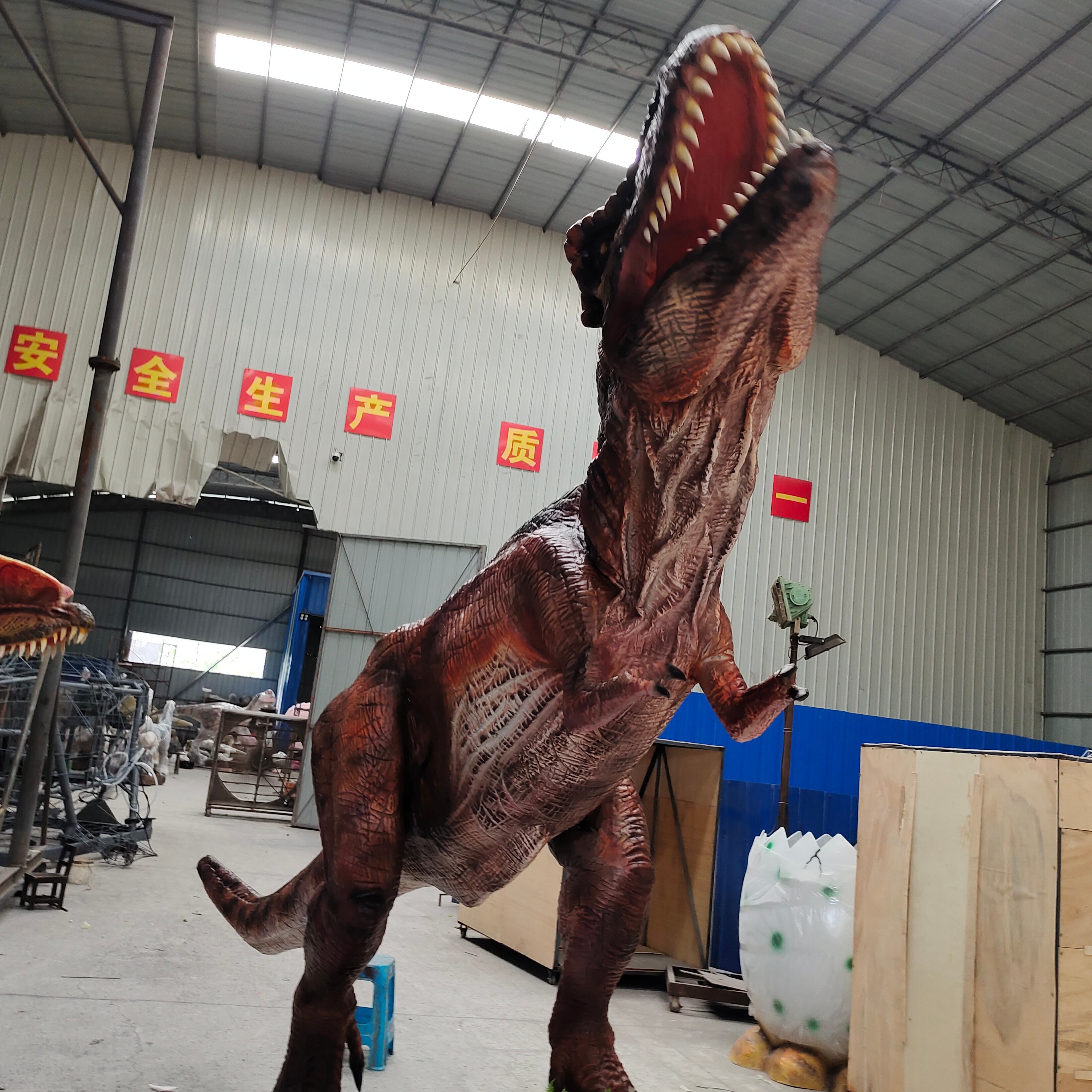 Theme Park High-quality Realistic Animatronic Dinosaur T-rex 4m Model