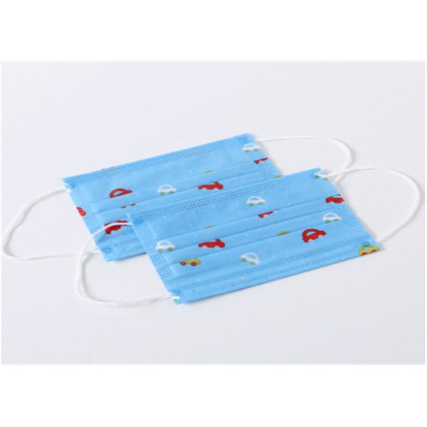 Comfortable Children's Disposable Face Masks , Kids Cough Mask For Outdoor