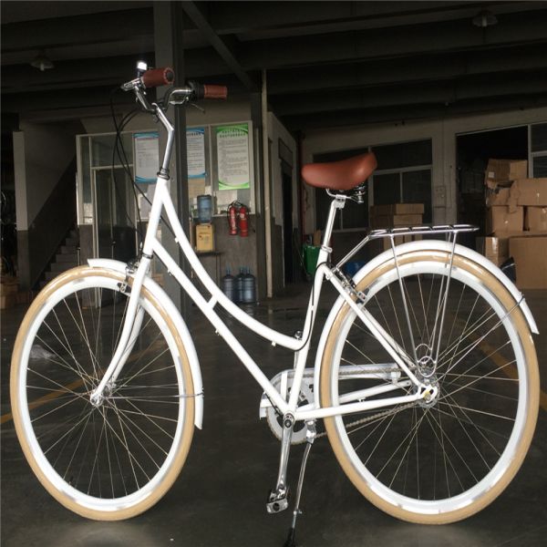 USA Canada Market 3 Speed Green Color Step Through City Cruiser Bike for Women Ladies