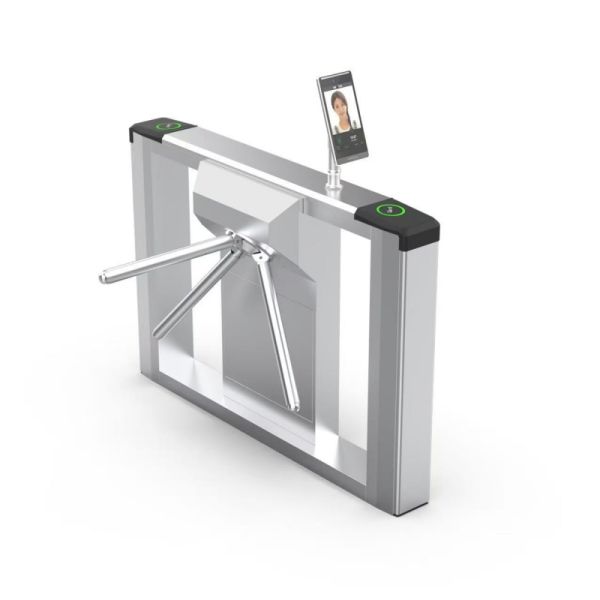 Dual Motor Fully Automatic Tripod Turnstile Gate Access Control with Face Recognition
