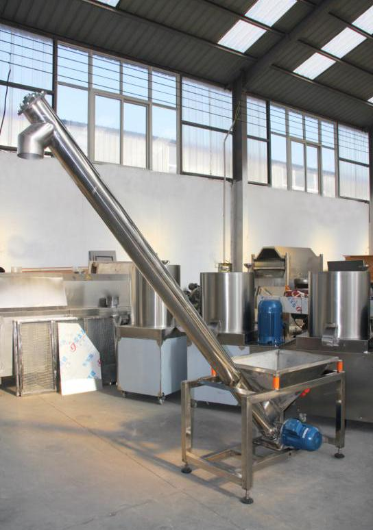Corn Puff Snack Food Extruder Machine Double Screw Stainless Steel