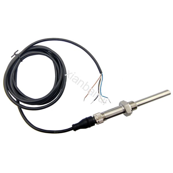 Small Temperature Sensor RTD 2-wire 3-wire 4-wire M12 Connector Design Easy to Replace