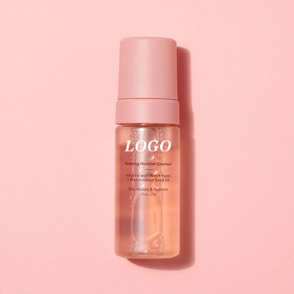 Etiqueta privada 100ML Hidratación suave de la piel Elimina el maquillaje Ropa de lavado de cara Limpieza facial Sandía espumosa Limpieza micellar
