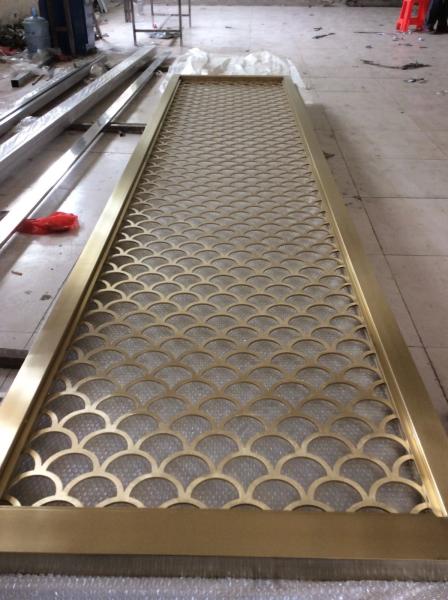 Mirror Rose Gold Metal Screens For Hotels/Villa/Lobby/Shopping Mall