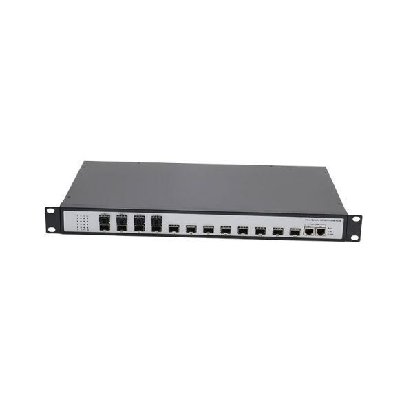 16 Port 100Mbps SFP Fiber Switch With 2 Gigabit RJ45 Uplink Ports 1U 19 Inch Rack