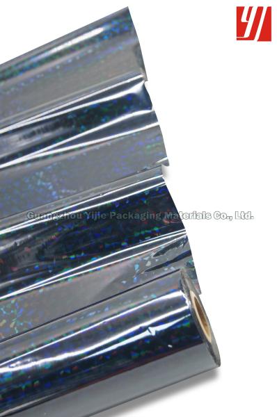 Laser que carimba 15 a folha holográfica preta do mícron 1.28m*180m