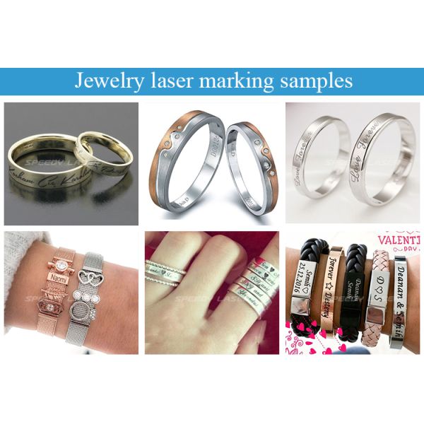 Автомат для резки гравировки лазера волокна Raycus JPT 50W машины лазера кольца ювелирных изделий отмечать