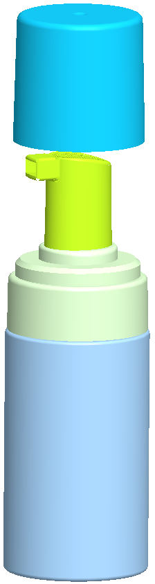150ml 100ml Foam Pump Bottle With Cap Spill Proof