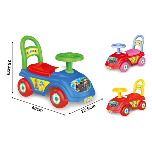 Plastic 4 Wheel Push Ride On Toys For Toddlers , Children's Ride On Toy Car