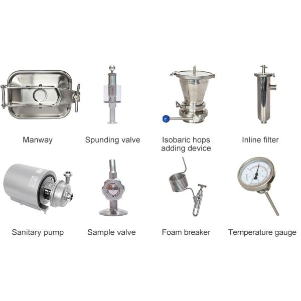 PLC Control Stainless Steel 304 316L Microbrewery System