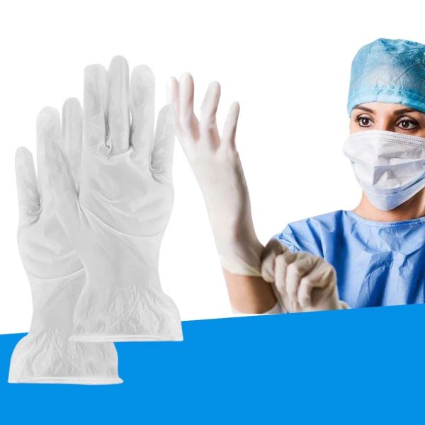 Smooth Surface Disposable Protective Gloves Pvc Latex Vinyl Exam Gloves