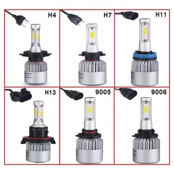 C6 H1 12v / 24v 6500k Car LED Headlights With Aluminum Area Integrated Heatsink