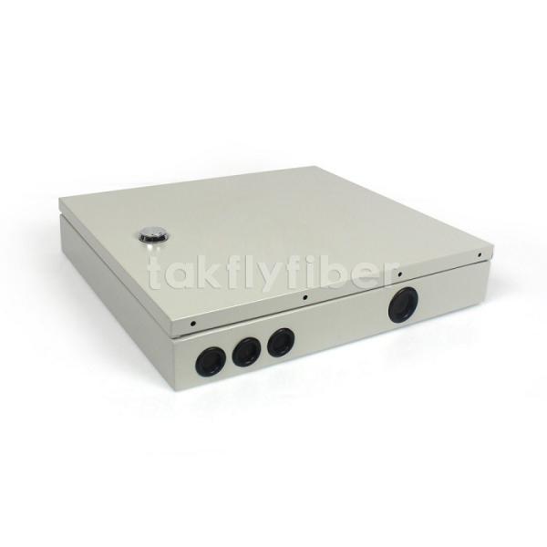 24 Port Outdoor Single Door Wall Mount Fiber Optic Patch Panel Network