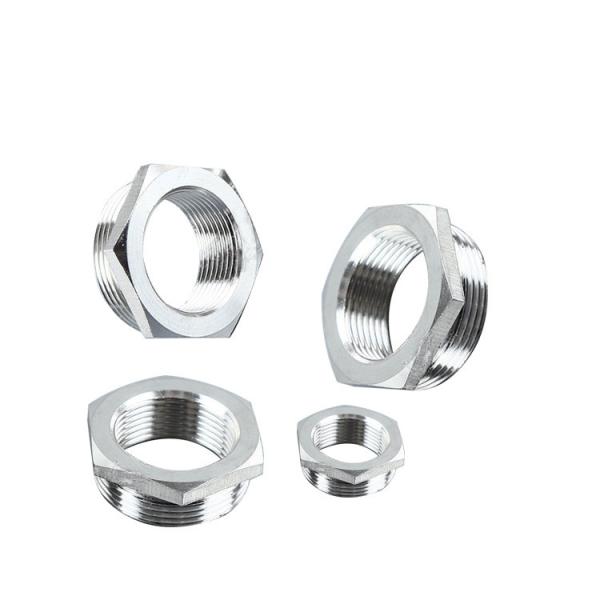 Nickel Plated Thread Reducer / Enlarger Stainless Steel Adapter Cable Gland NPT1 To NPT3/4