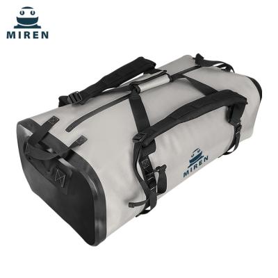 Water Resistant Dry Bag Duffel Bag 70 Liters Light Gray Color TPU Material