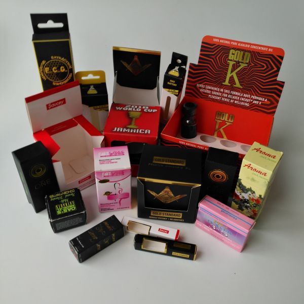 Customized Design Cbd Vape Cartridge Mylar Bags Packaging Matte Surface Finish