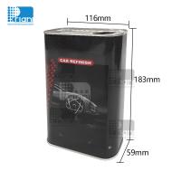 Lightweight Square Tin Cans 1 Litre Varnish Coating Tin Metal Jerry Car Paint Tin Container