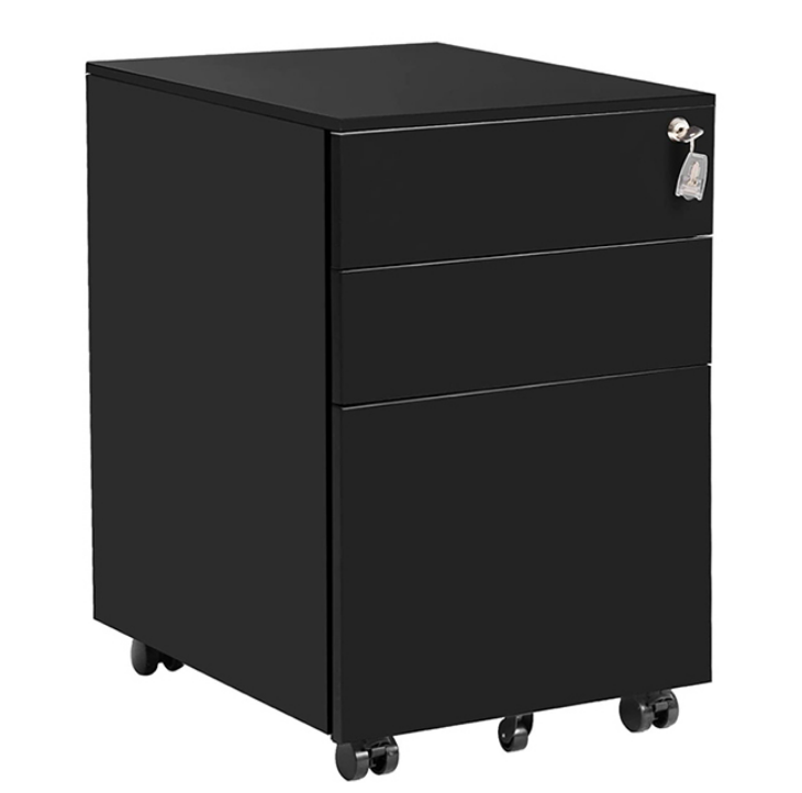 Шкаф постамента анти- ящика шеи 3 гусыни черноты функции наклона мобильный для хранения