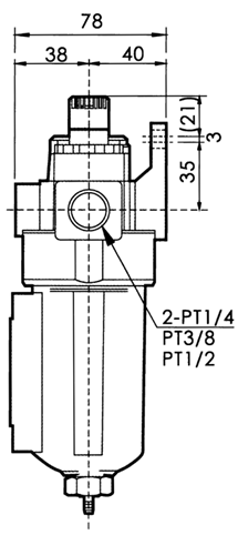 Material de fundición a presión a troquel del cuerpo del aluminio del equipo de la preparación del aire con el palero auto