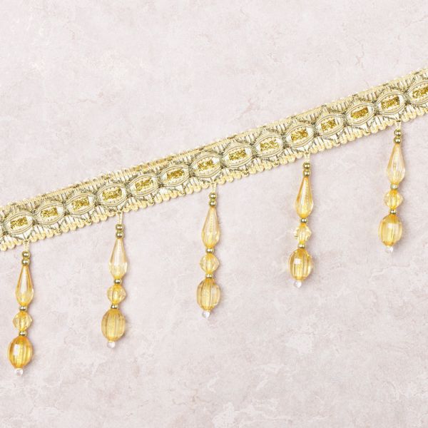 Handmade fashionable chain beads lace tassels fringes for curtain/sofa/pillow decoration