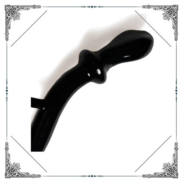 Green / Black Glass Hook Hand Smoking Pipe 4 Inches Pipe Hand Blown