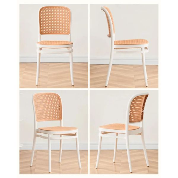 Silla de comedor de vidrio de plástico moderno para hoteles y hogares