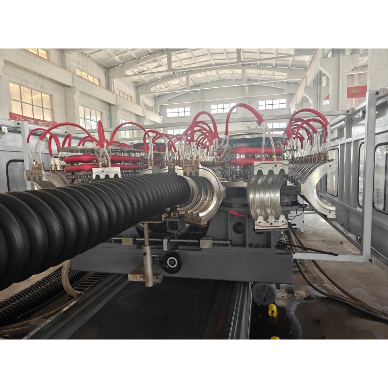 Single Double Wall Corrugated Pipe Extrusion Line Suitable for PP PE Plastic Processing Applications Max Pipe Diameter 1600mm