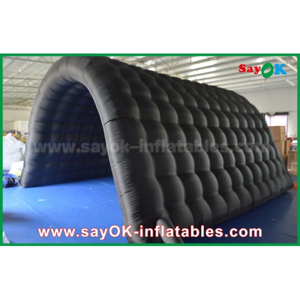 Надувная палатка на открытом воздухе черная 210D Оксфордский тоннель Надувная палатка для кемпинга для активных занятий на открытом воздухе