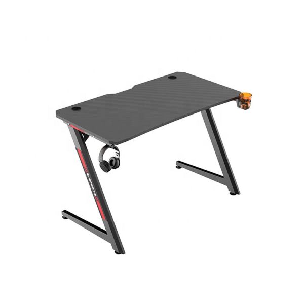 Customized Boutique Metal Flat Table Gaming Desk with Other Surface Material in Blue