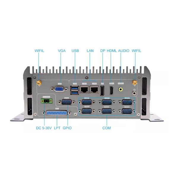 Intel® 4th generation i7-4700MQ X86 Fanless Industrial Mini PC 2LAN 6COM LPT DP port