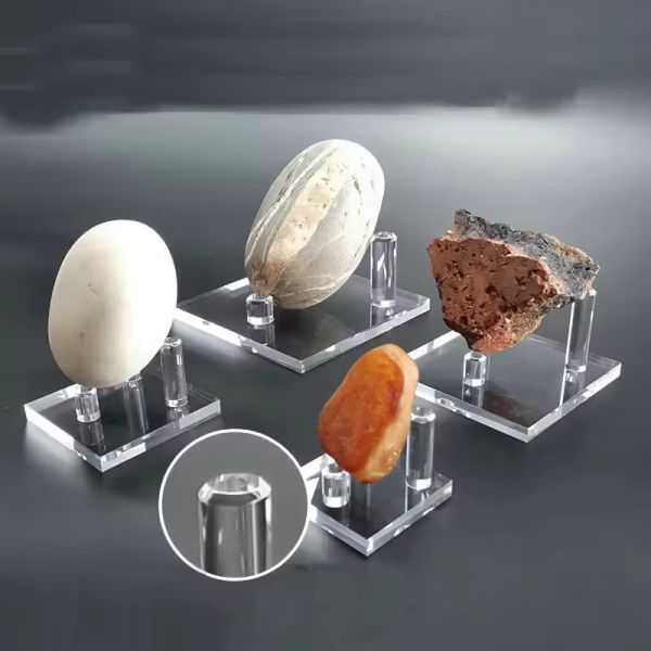 Clear Plexiglas Stand Acrylic Stand for Displaying Stones and Decorative Items