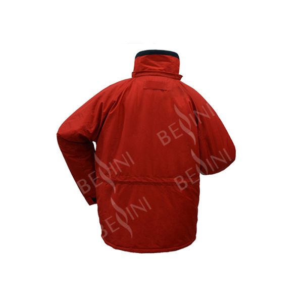 Red Color Mens Waterproof Overalls , European Size Cotton Work Coveralls