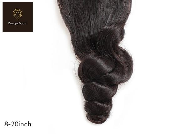 20.32cm 8 inch Loose Wave Remy Human Hair Closure Environmental Friendly