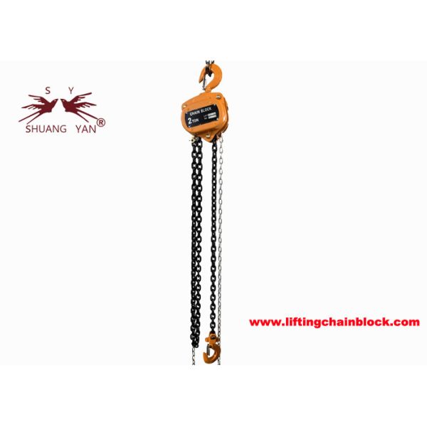 Grade 80 Alloy Steel Chain Hand Lifting Equipment Hoist 2000kg With 4：1 Safety
