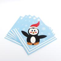 17gm Papel Impresso Servilhões de Jantar, Toalhas de Tecido Serviços de Papel Azul