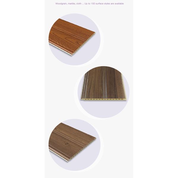 210x9mm Woodgrain Wall Panels Interior Wood Paneling Pure Color