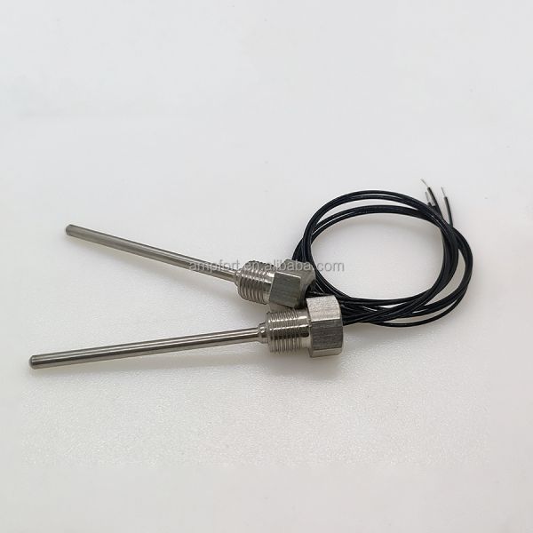 1/8NPT SUS316 Housed RTD CLASS B PT1000 Temperature Sensor With 1332 28AWG PTFE Cable