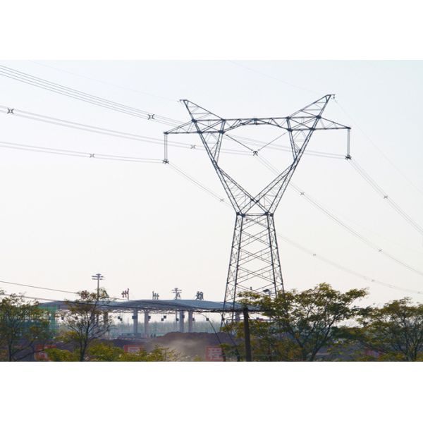 ASTM A572 Galvanized Angle 500KV Transmission Steel Tower