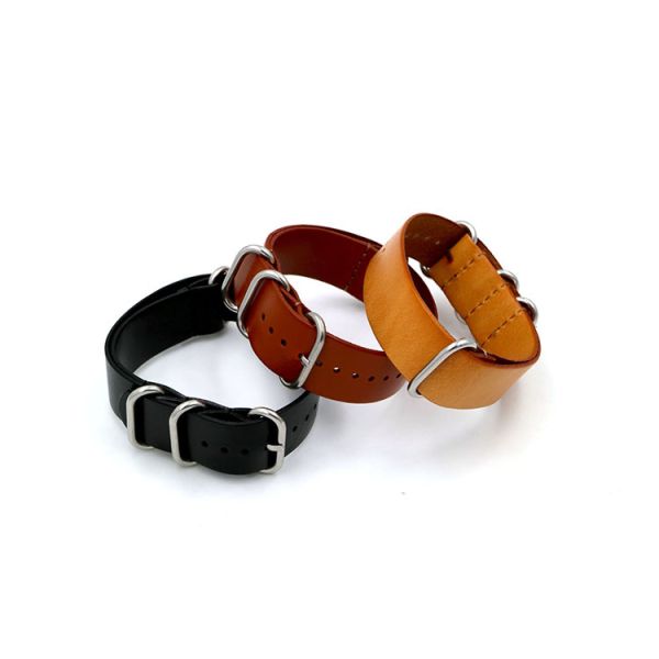 Brown Color Watch Band Replacement 22mm Handmade Leather Watch Band For Womens