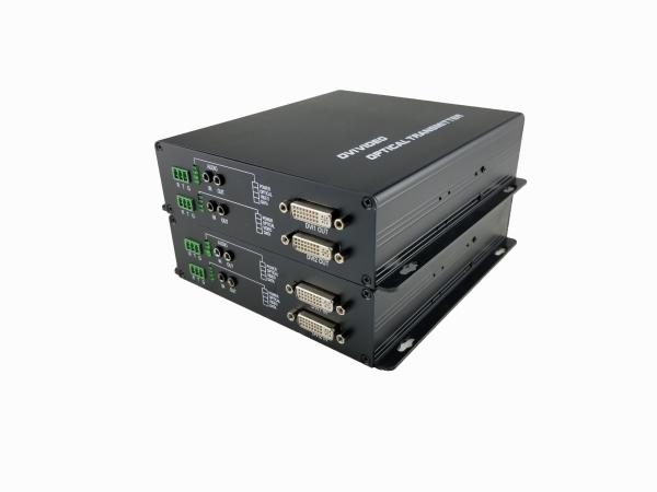 CE, RoHS Compliant 1080P/60Hz DVI to Fiber Video Converter over Single Mode Single Fiber with LC(SFP ) Fiber Port