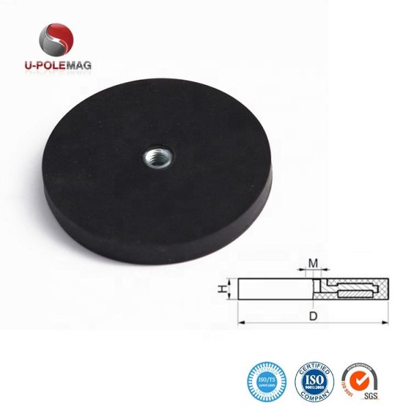 Composite Neodymium Magnet Rubber Coated for Heavy Duty Industrial Applications