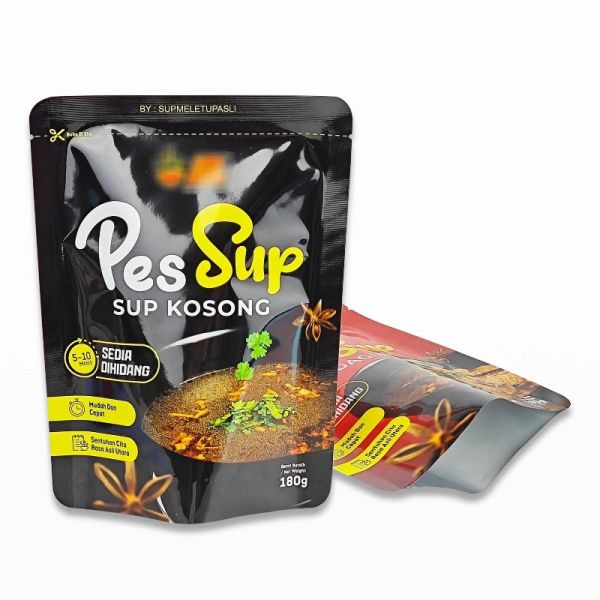 Food Grade Soup Custom Pouch Packaging Portable Food Pouch Packaging