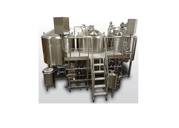 Professional 3 Vessel Brewhouse 2000L Micro Beer Brewery Equipment With Steam Heating