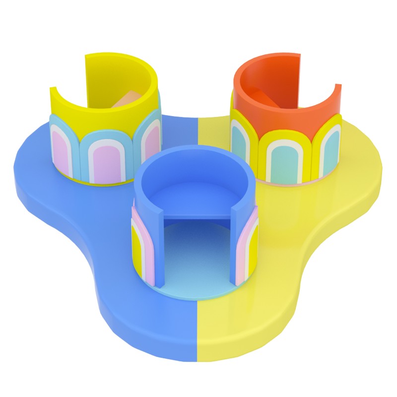 Coffee Cup Climbing Soft Play Tunnel Custom With Flame Retardant Rebound Sponge