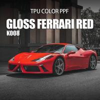 K008 Gloss Ferrari Red High Quality TPU Color Car Paint Protection Film
