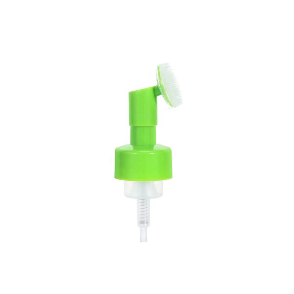 Wholesale 42mm/43mm Foam Pump With Silicone Brush Head Dispenser For Cosmetic