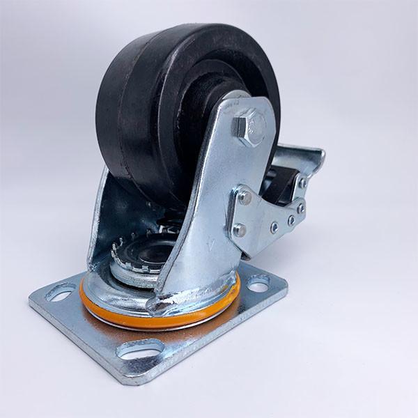 Oven Heavy Duty Casters de alta temperatura com freio 6