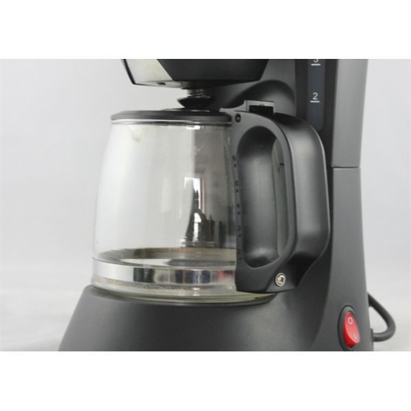 Custom Black Home Coffee Machines 600W 0.6L Drip Electrical With 50-60Hz