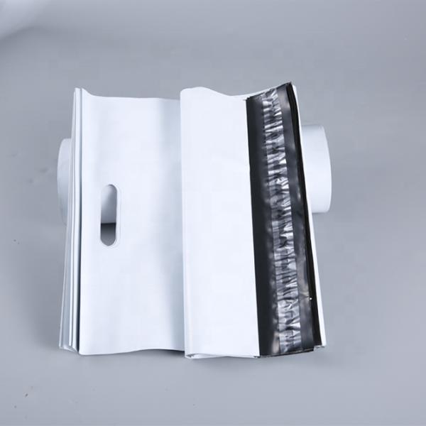 Double Glue Poly Mailer Bag White Biodegradable Shipping Bags Tear Resistant