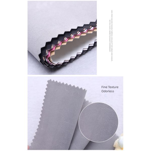 Богатая бархатная PU обувная кожа антибактериальная фальшивая кожа типа PU дышащая